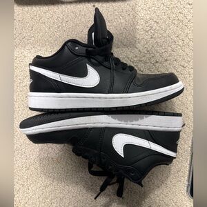 Jordan Black and White Air Jordan 1 Low